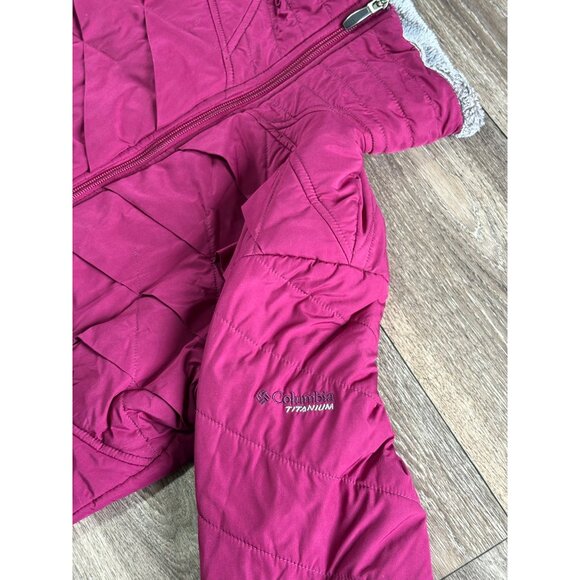 COLUMBIA KALEIDASLOPE TITANIUM OMNI-HEAT THERMAL COMFORT PUPLE WOMENS SIZE M - Picture 4 of 11